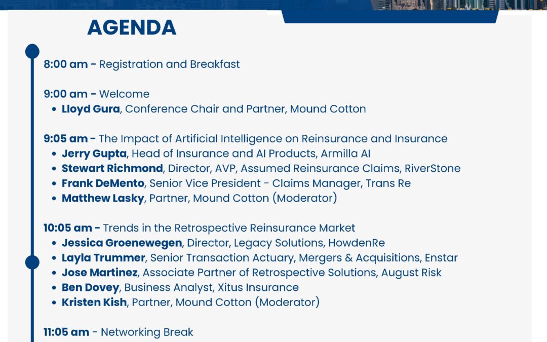 [EXPANDED] [2025] Reinsurance Conference Agenda